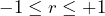Rendered by QuickLaTeX.com  -1 \le r \le +1
