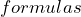  formulas 